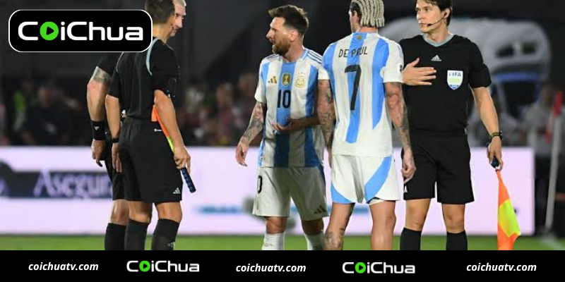 World Cup 2026: Messi mất bình tĩnh với trọng tài người Bồ Đào Nha 4 1 2